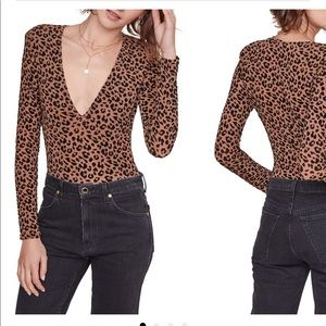 Leopard print bodysuit